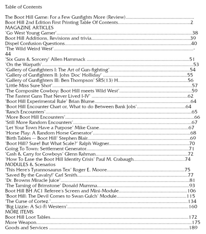 Boot Hill 2nd Edition Rules From 1979 TSR + Extras