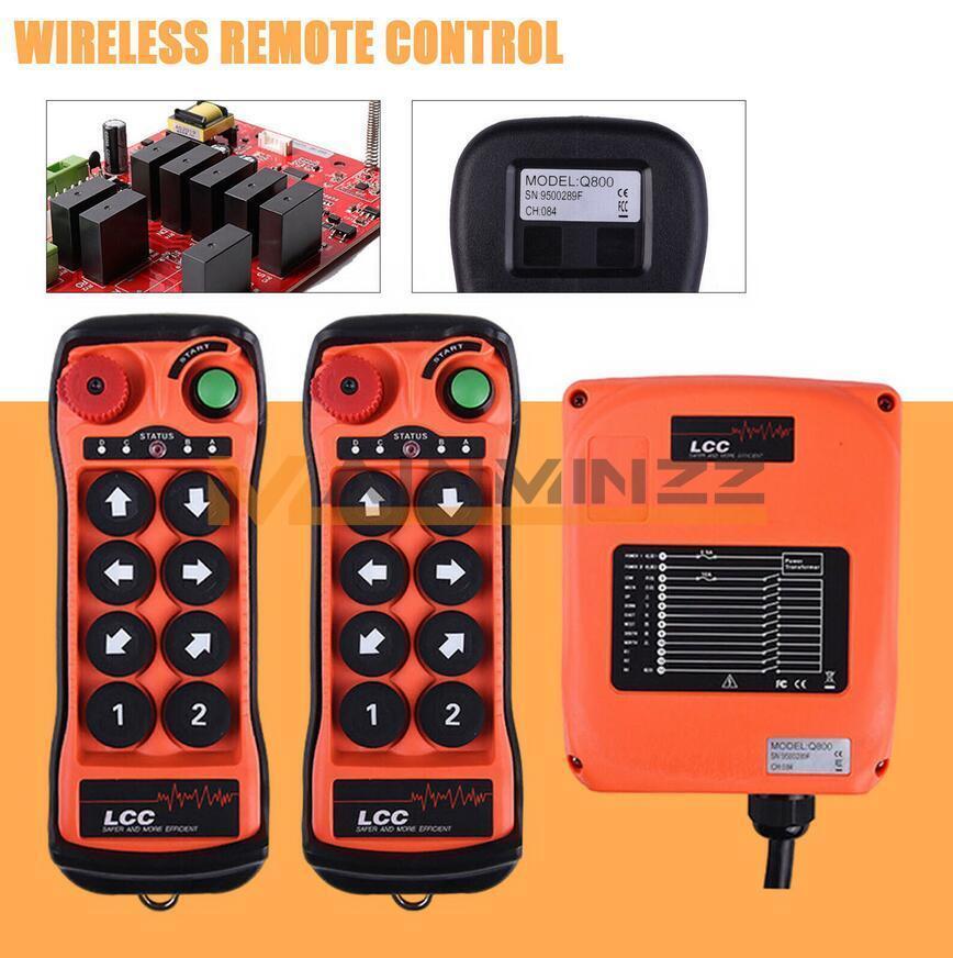 12V-380V 8Button single Speed Hoist Crane Industrial Wireless Remote Control
