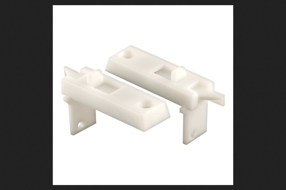 Slide-Co 172434-W Tilt Latch, Spring Loaded , Wrap around 1 Pair, White