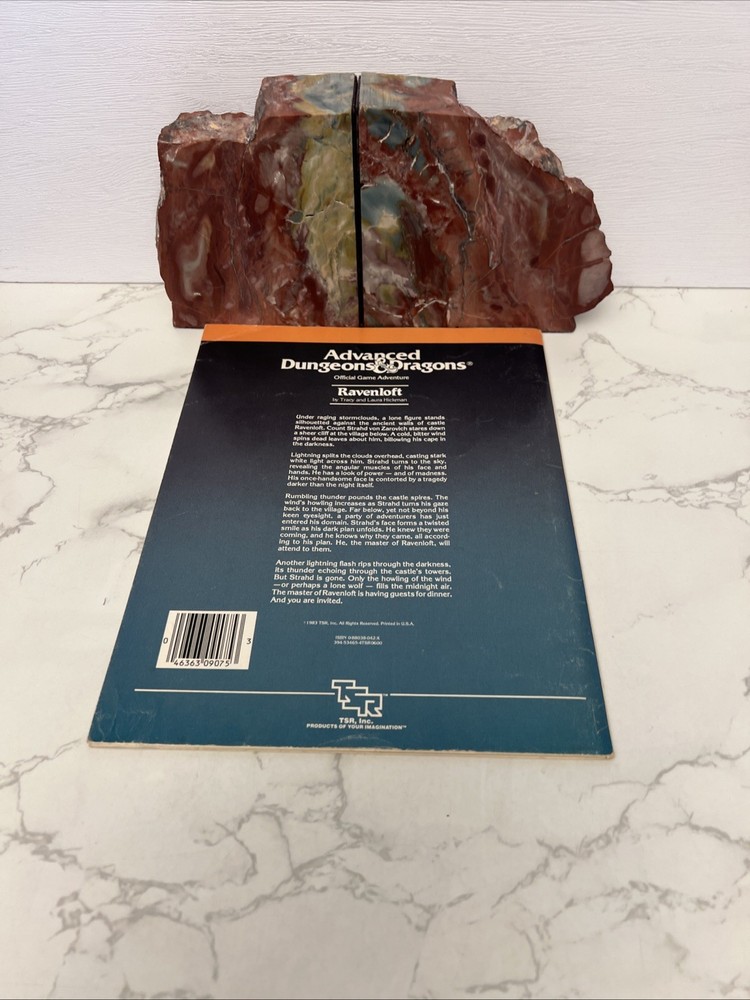 Advanced Dungeons & Dragons Ravenloft 16 TSR 9075 Both Maps