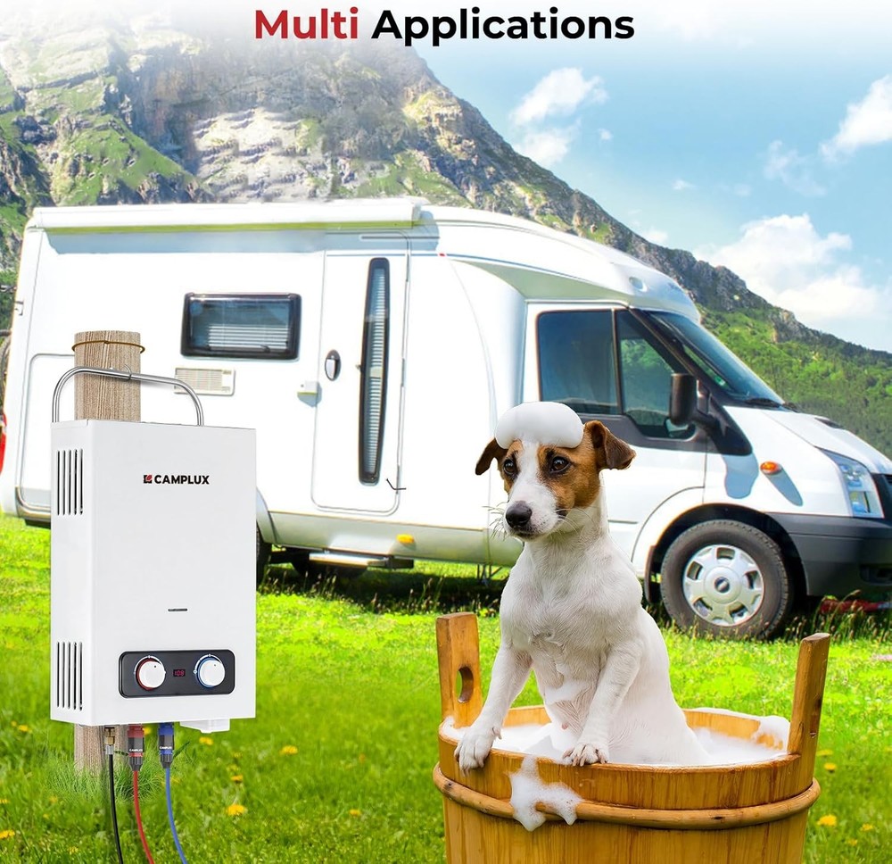 Tankless Propane Water Heater On-demand Water Outdoor Portable Shower for ADU RV