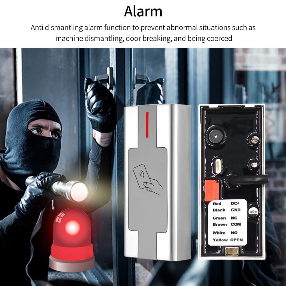 Access Control RFID Reader,Waterproof System,Access Silver