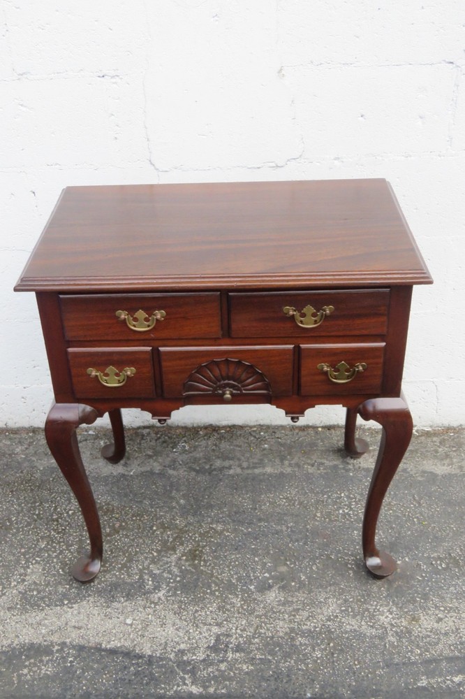 Late 1800s Queen Anne Legs Solid Mahogany Small Server Buffet 5603