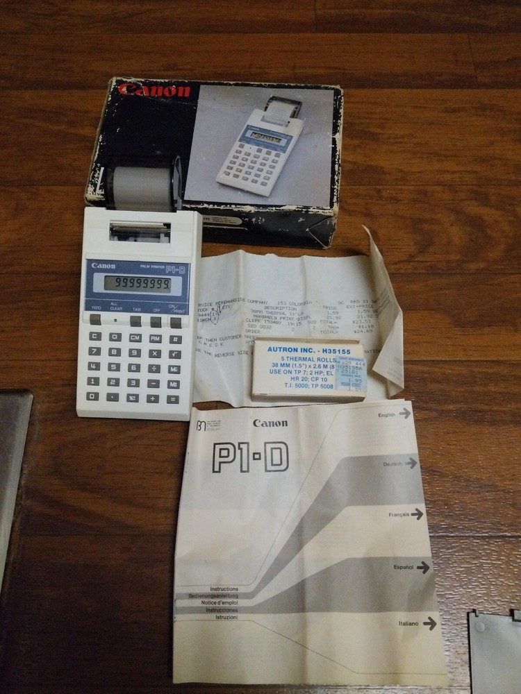 Vintage Canon P1-D Electronic Printing Calculator