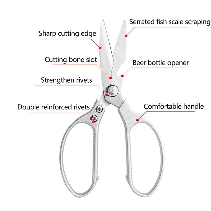 Kitchen Shears Household Multi-functional Kitchen Scissors for Food Cutting