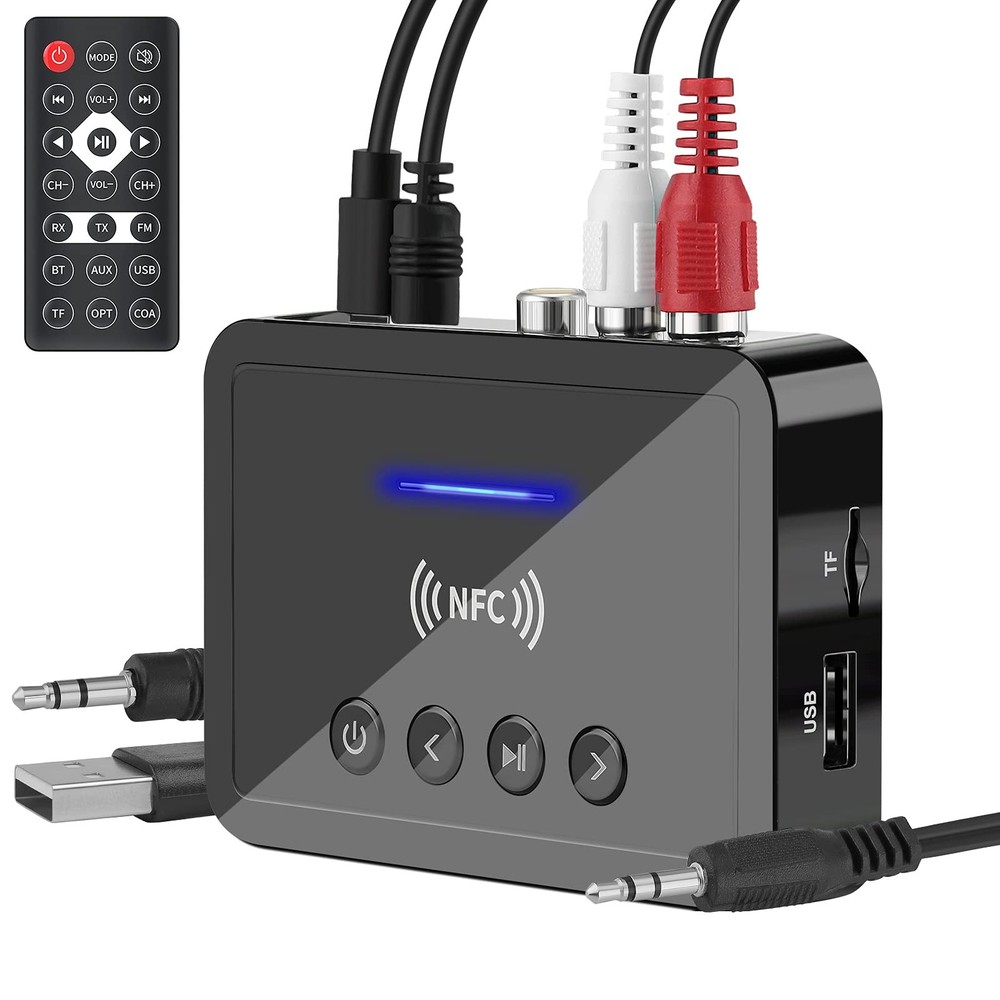 Bluetooth 5.0 Transmitter Receiver Adapter Audio 3 in 1 Bluetooth Audio Adapt...