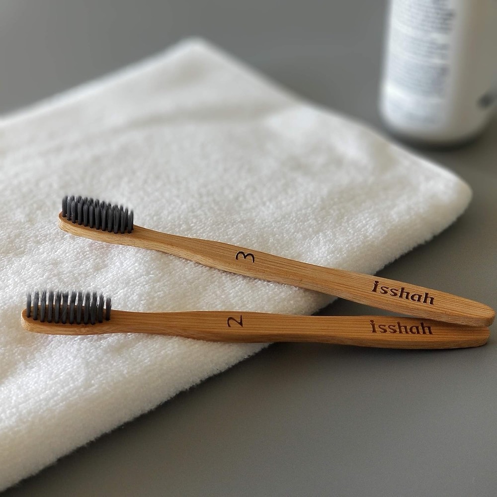 Biodegradable Eco-Friendly Natural Compostable Bamboo Toothbrushes, FSC...
