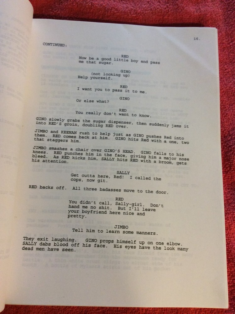 ORIGINAL SCRIPT VENDETTA 1996 DRAFT ROGER LOWENSTEIN SUZANNE MUSTACICH