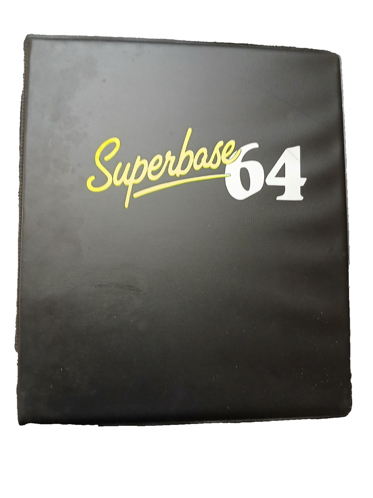COMMODORE 64 SUPERBASE Manual, Disc, & Box, Untested 1983 Database Software