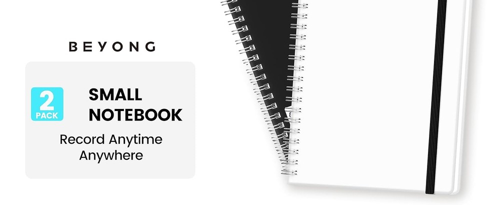 Spiral Journal Notebook - Small Size, Lined Journals for Writing,