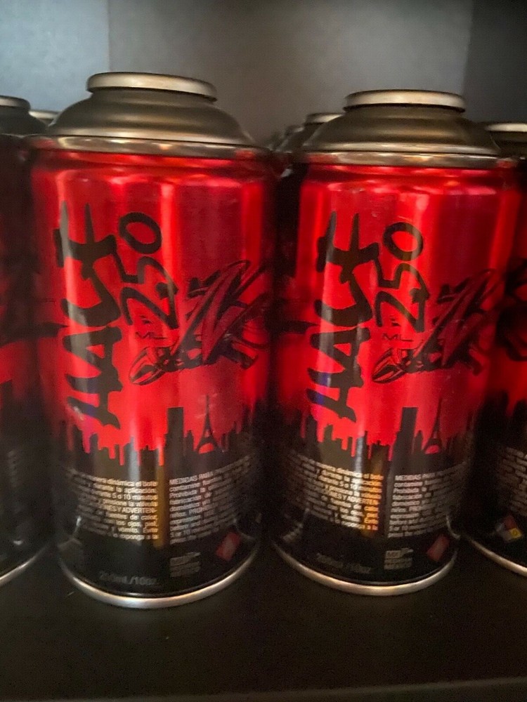 Two; New Half 250 Spray Paint, color: Black 