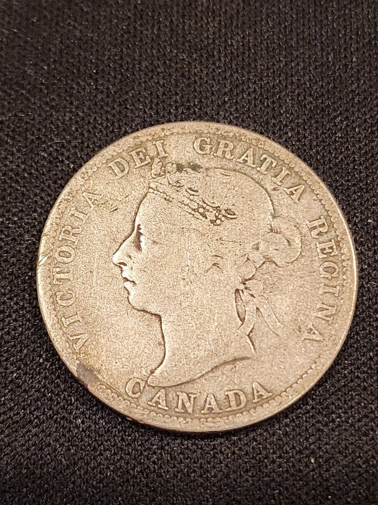 1899 Canada 25 Cents Silver Coin