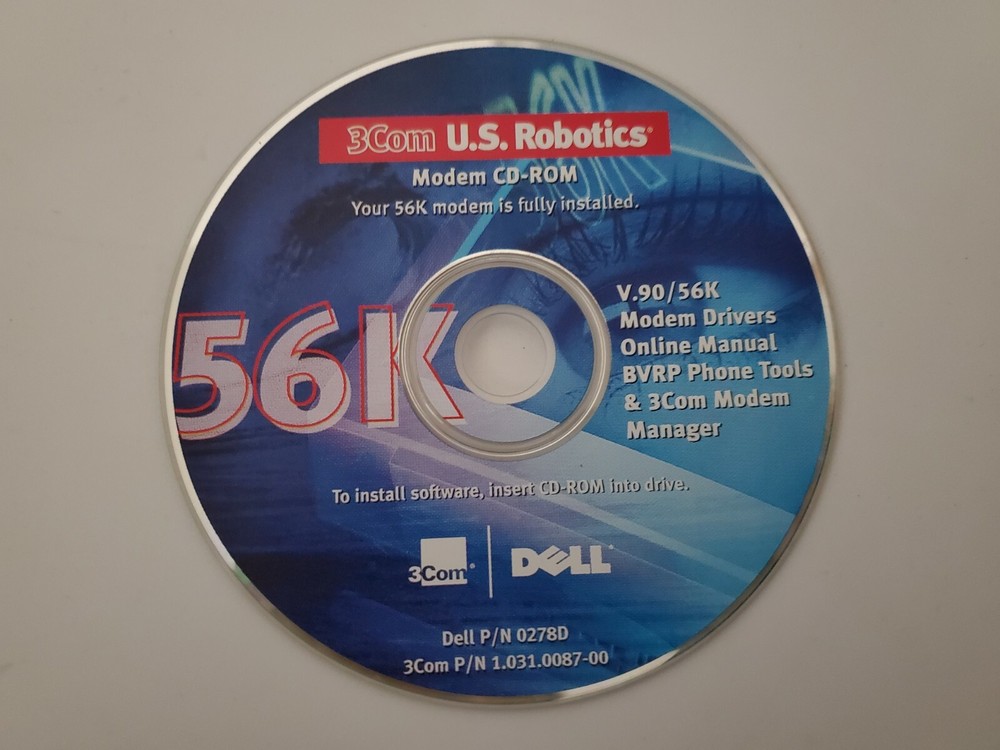 3COM U.S. ROBOTICS Modem CD-ROM V.90 56K  Software Used