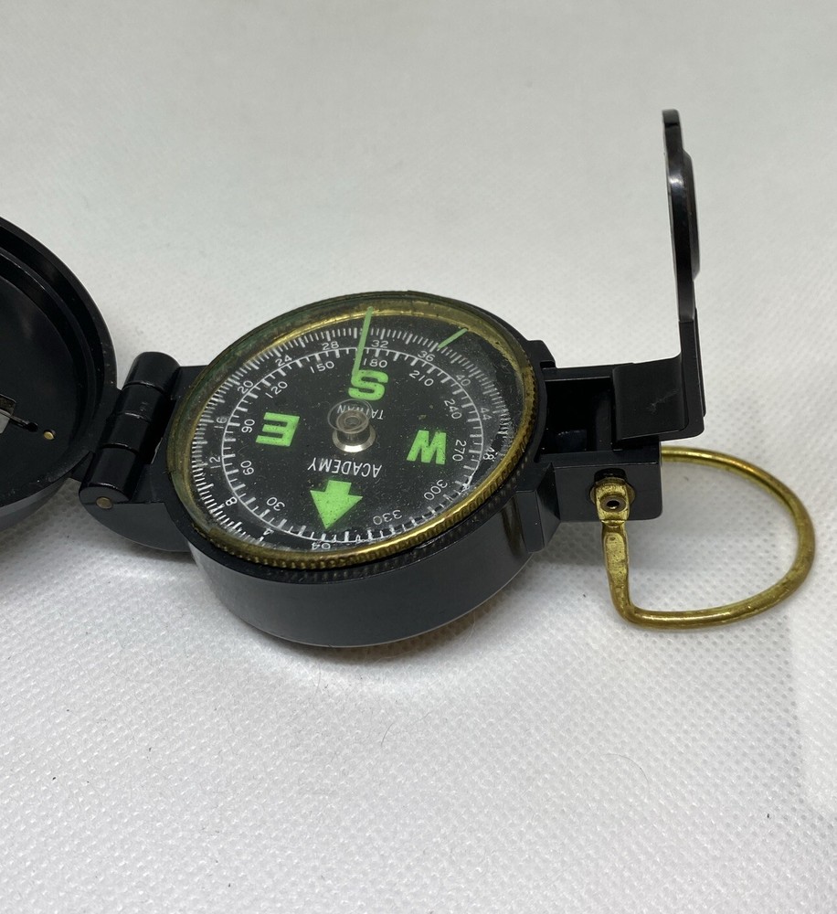 2” Vintage Engineer Lensatic Academy Compass