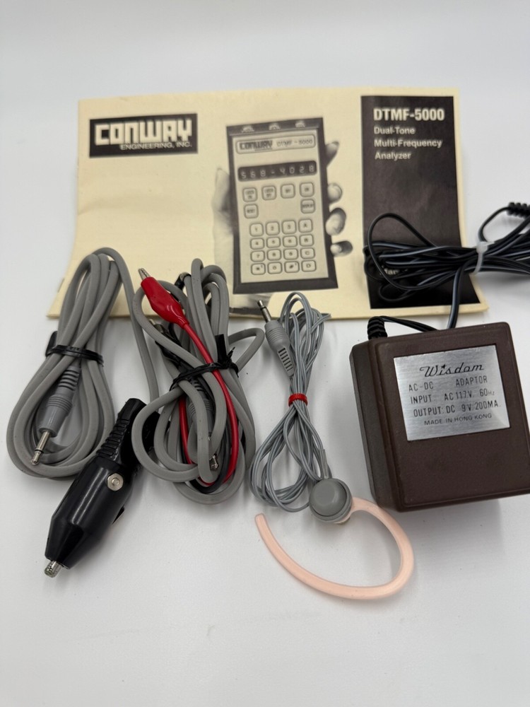 Conway Engineering DTMF-5000 Dual-Tone Multi Frequency Analyzer UNTESTED