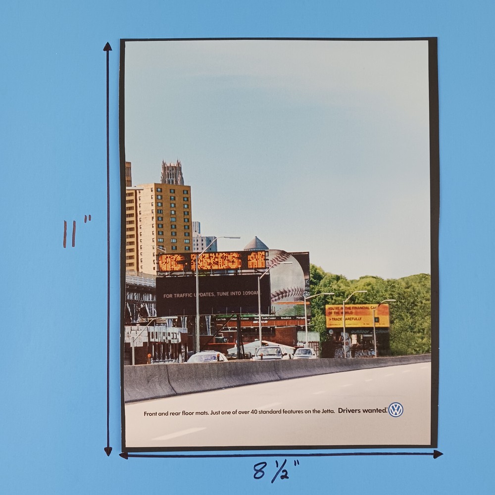 2000 Volkswagen 2-Page Print Advertisement