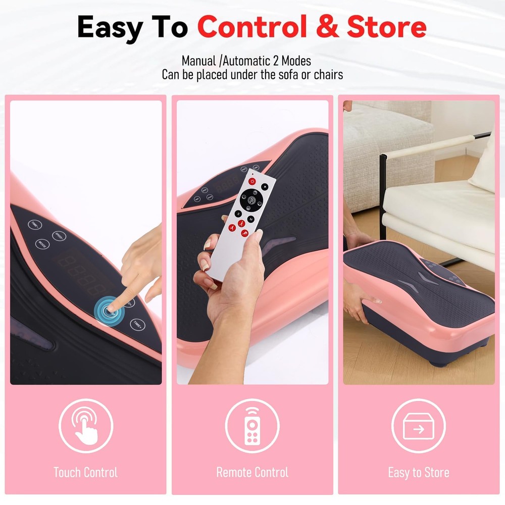 Whole Body Vibration Plate Exercise Machine – Power Vibrating Plate for Lymph...