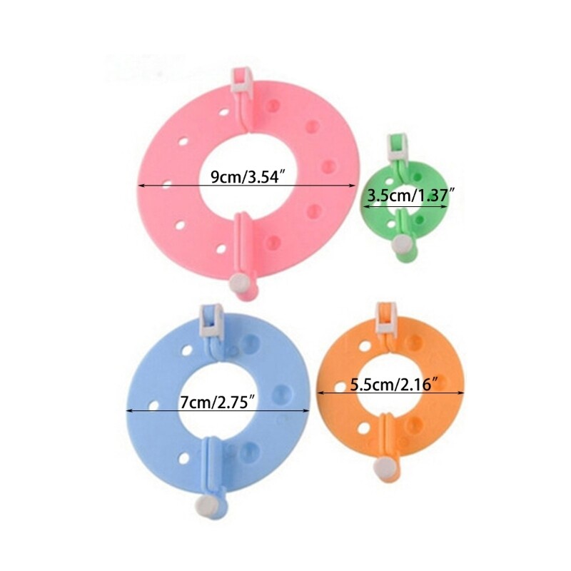 4Pcs DIY Wool Yarn Knitting Tools Needle Work Handcraft Tool for Pompoms Maker