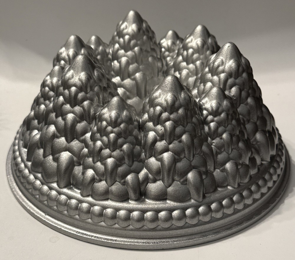 Nordic Ware Holiday Tree Bundt Silver 9 Cup