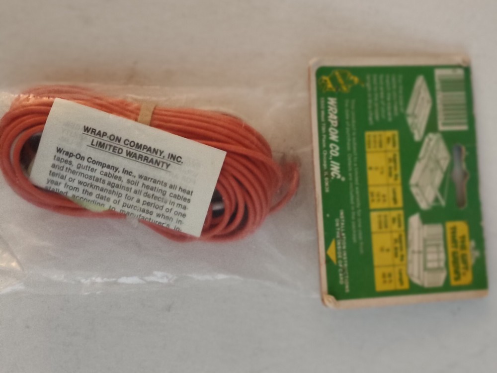 Wrap-On 51024 24' GRO-QUICK Soil Warming Cable NOS