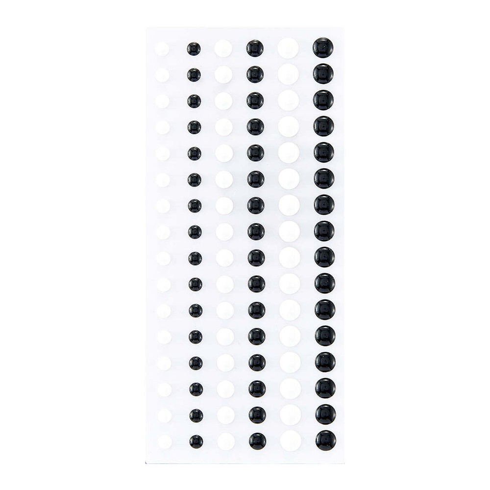Spellbinders Dimensional Enamel Dots - Black & White, SCS-285