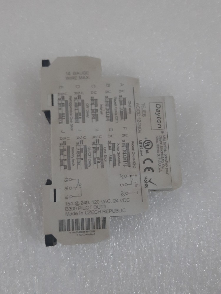 Dayton 1EJE8 Timer AC/DC 12-240V