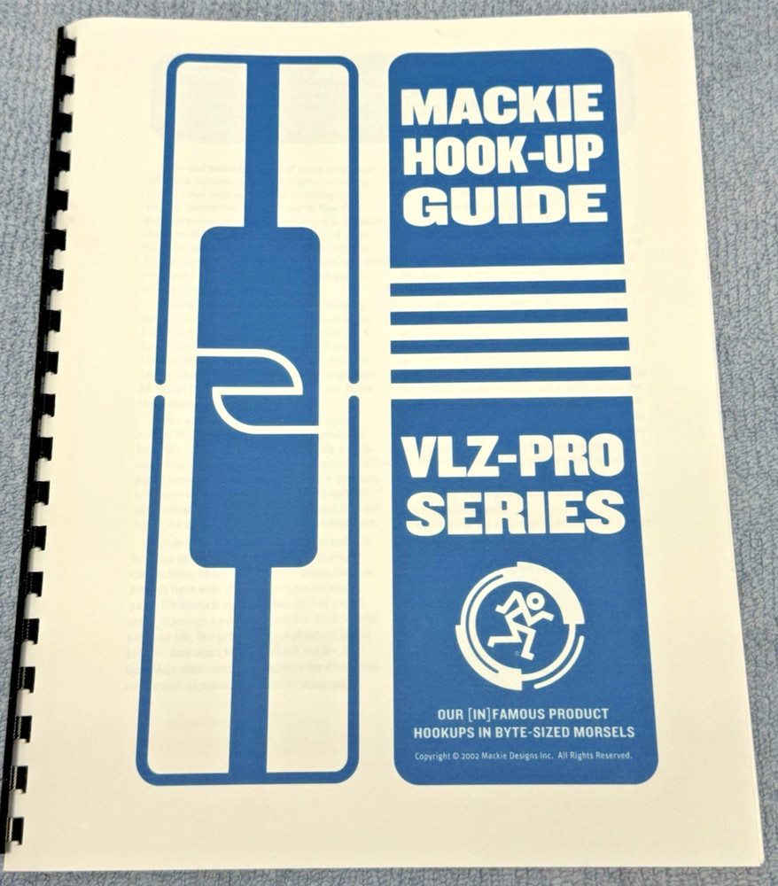Mackie Hook Up Guide VLZ Pro Series