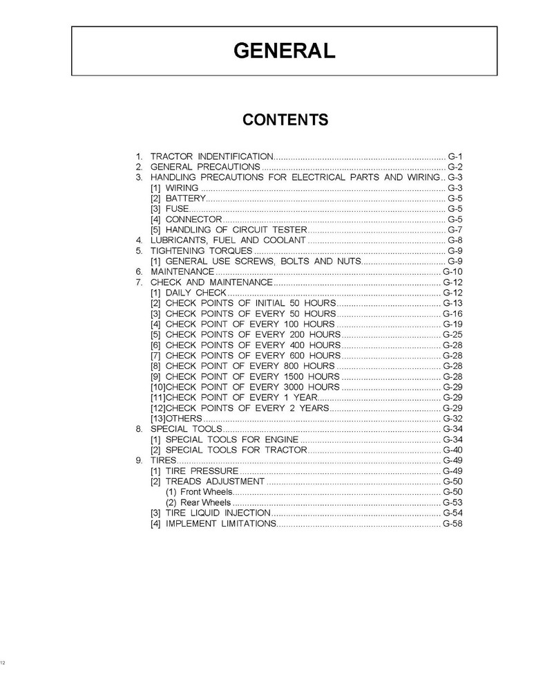 4400 Tractor Technical Workshop Repair Manual fits L4400 - 3 RING BINDER