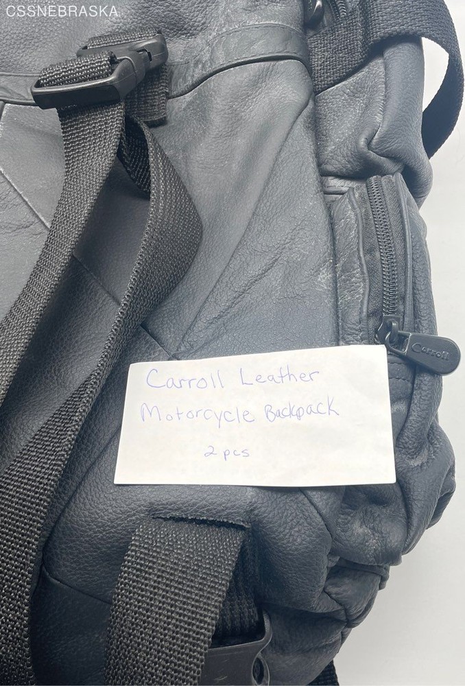 Carroll Black Leather Accessory Bag