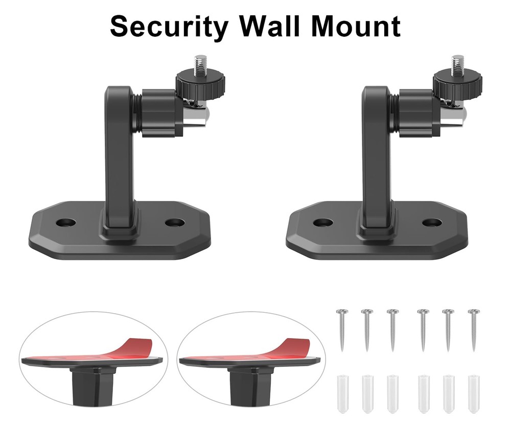 2Pack Adjustable Wall Mount Bracket Compatible with Ring Stick Up Cam & Ring ...