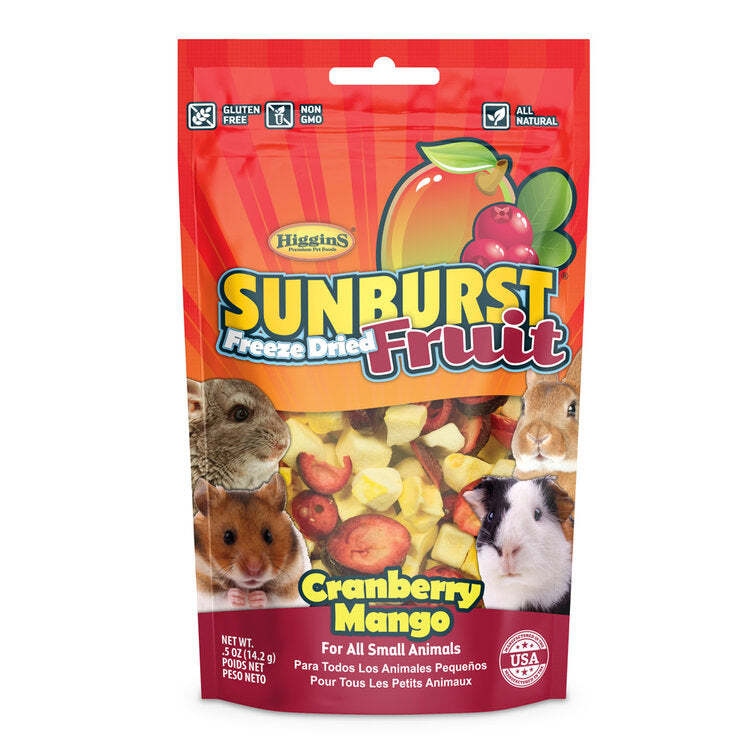 Higgins Sunburst Freeze Dried Fruit Cranberry Mango .5 oz
