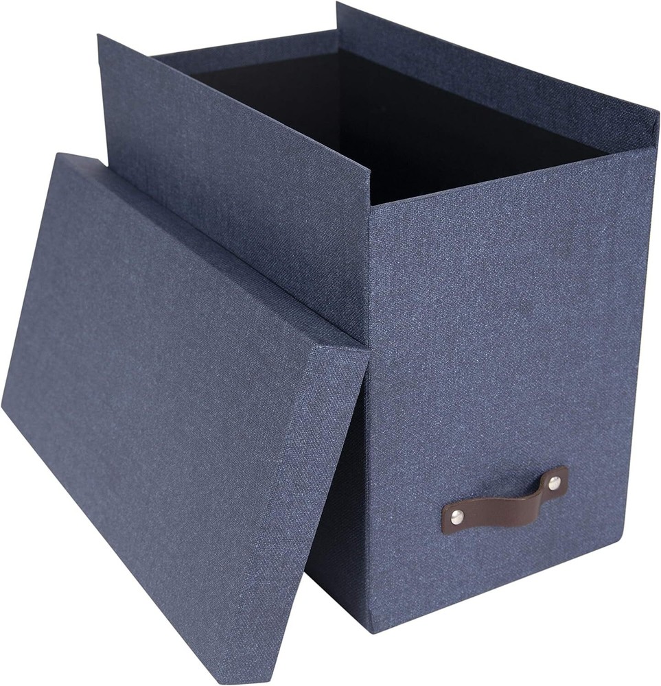 Bigso John Desktop File Box | File Storage Box for Paperwork | Grey