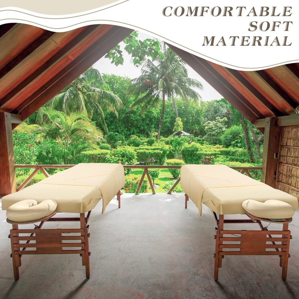 9 Pcs 3 Set Microfiber Massage Table Sheets Set Bulk Includes Flat Sheet, Fit...