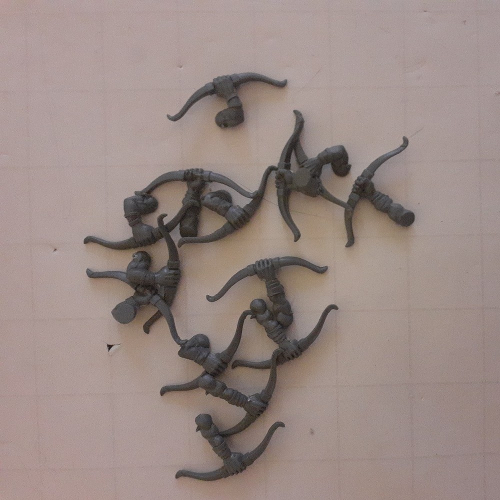 Warhammer Orcs & Goblins 20 Goblin Archers plastic oop full command