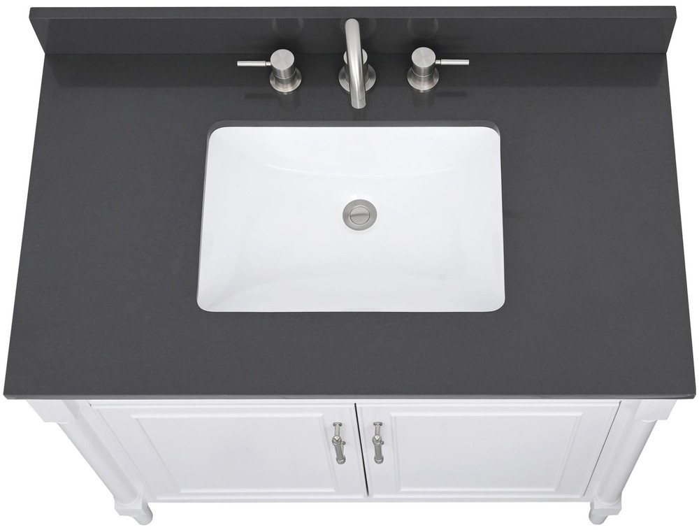 Avanity QUT37-RS 37" Quartz Vanity Top - White