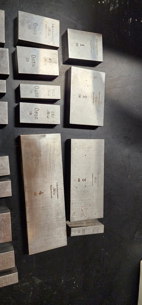 81 Piece C E JOHANSON FORD DEARBORN RECTANGULAR GAGE BLOCKS