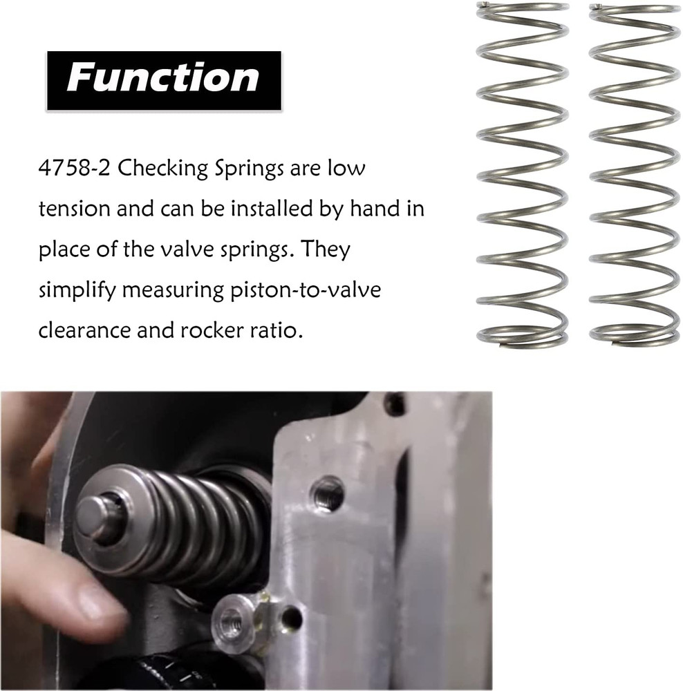 2 Pcs 4758-2 Low Tension Checking Springs Replace Valve Spring Iron