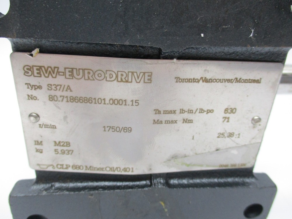 SEW-EURODRIVE S37/A (AS PICTURED) NSNP