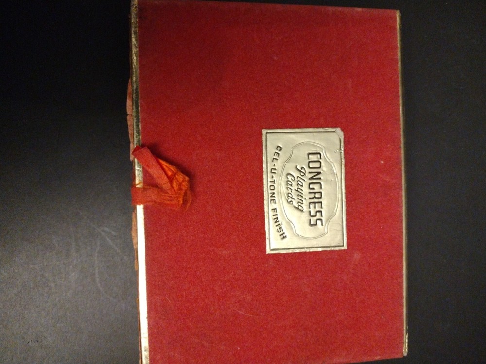 Vintage Congress Playing Cards In Case 2 Decks