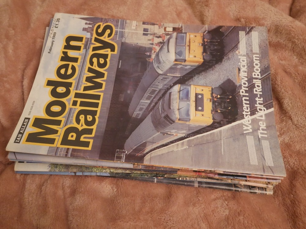 Modern Railways magazine x11: all issues from 1989 except Jan