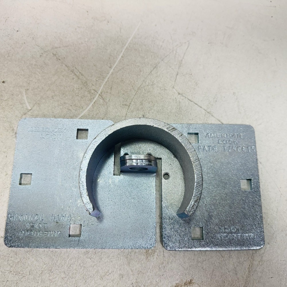 American Lock A801 Hasp, Open, Rectangular Steel Body