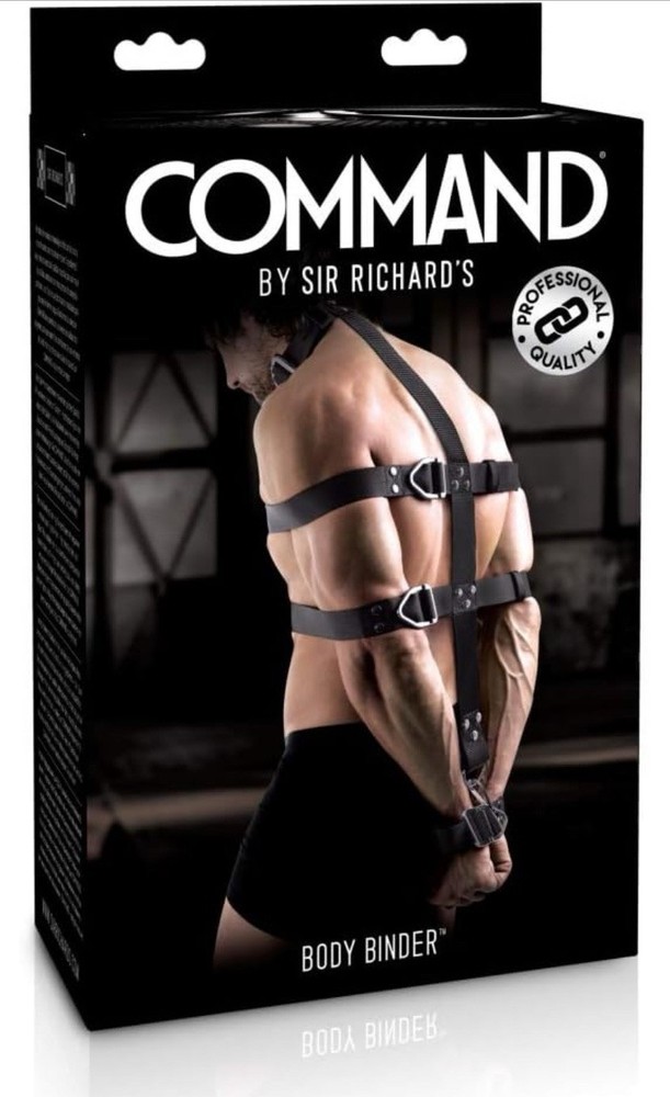 PIPEDREAM-Body Binder Erotic COMMAND by Sir Richard's - Black