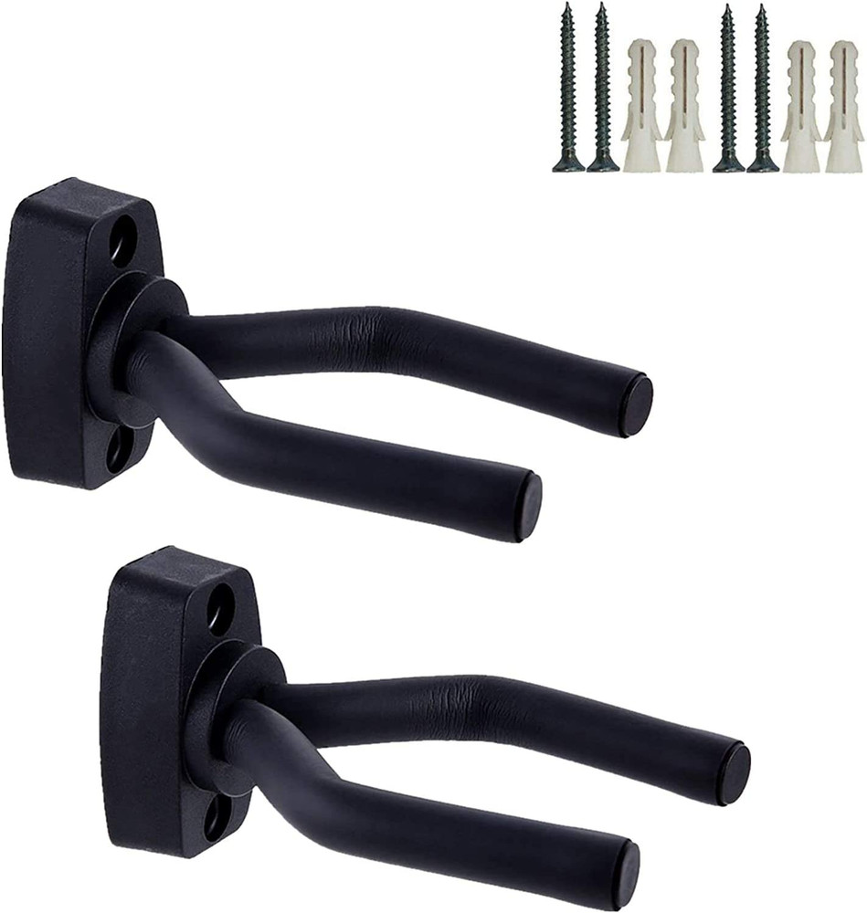 Guitar Wall Mount Hanger 2 Pack, Guitar Hanger Wall Hook Holder
