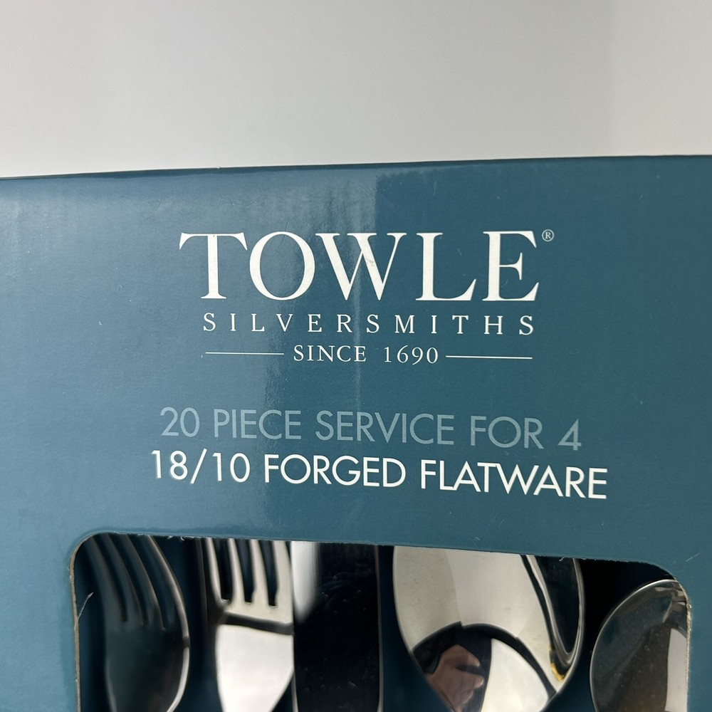 Towle VECTOR 20-Piece Forged Flatware Set Service for 4 NEW(other)