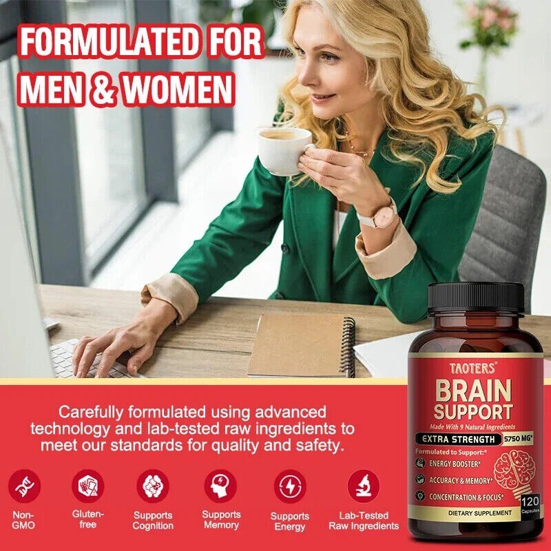 Balanced Mind Brain Booster Supplement, Support Memory and Focus