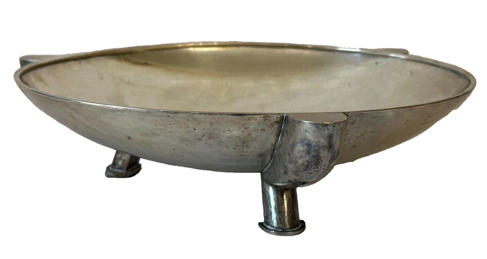 Vintage Germany 800 Hammered Silver Three Legs