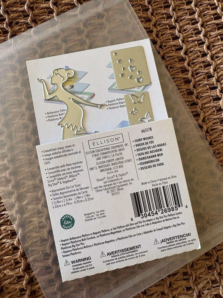 Sizzix Fairy Wishes Thinlits Steel Dies/Set 5 Pieces