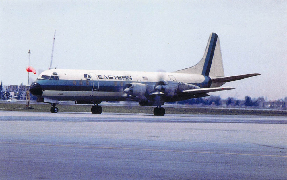 Airline Postcard       EASTERN AIRLINES LOCKHEED L-188