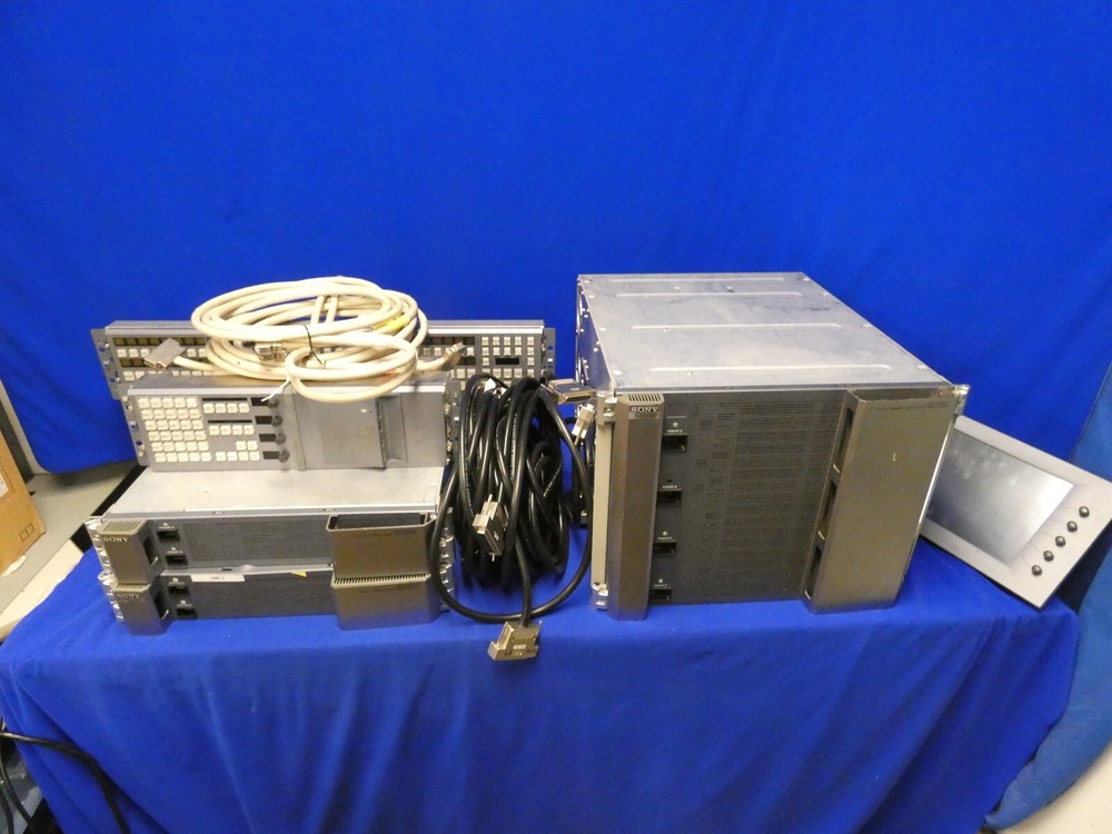 Sony MVS-8000 4M/E, 68input, 48 output Switcher w/ Aux panel & Menu Panel