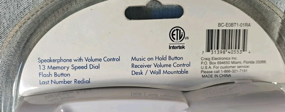 Vextra Desktop Speaker Phone Large Keypad New